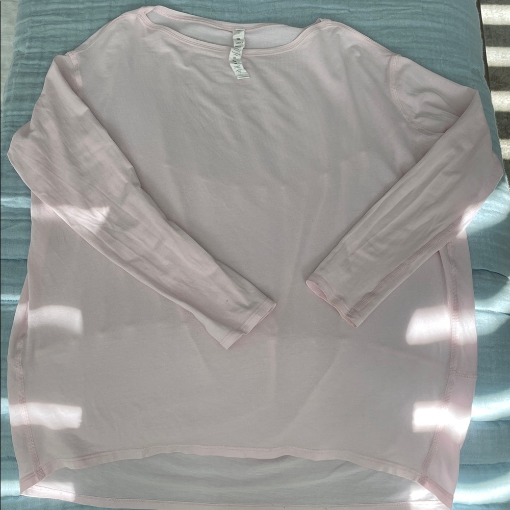Lululemon Light Pink Long Sleeve Top